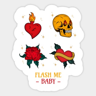 Flash Me Baby Tattoo Sticker